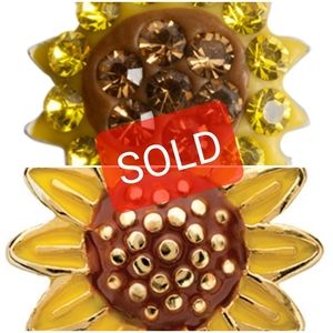 **SOLD**Set of 2 Origami Owl Sunflower Locket Charms